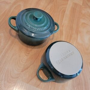 Le Creuset Green Mini Cocotte Set 8oz
